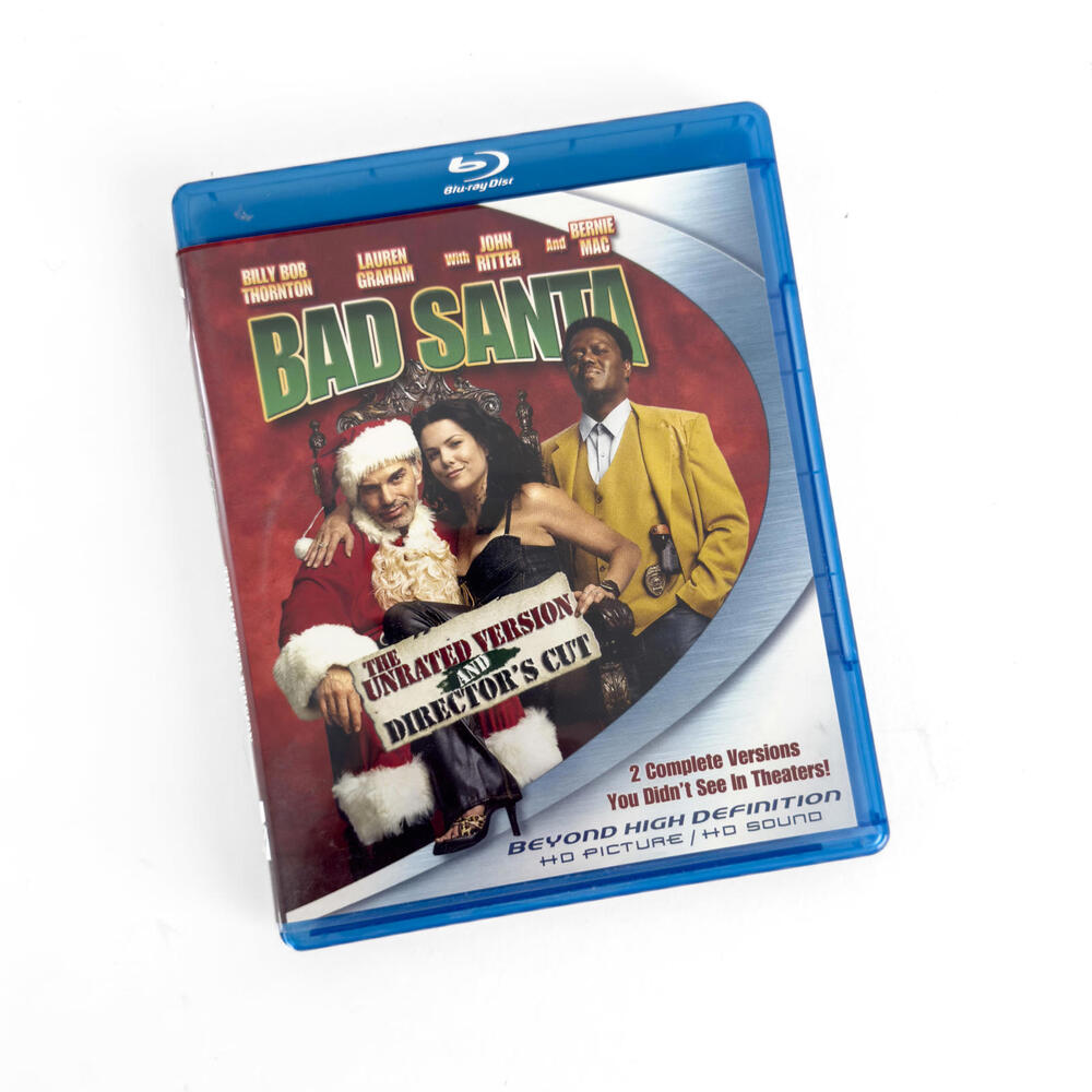 Bad Santa The Unrated Version & Director's Cut HD Blu-Ray‎ Movie Disc
